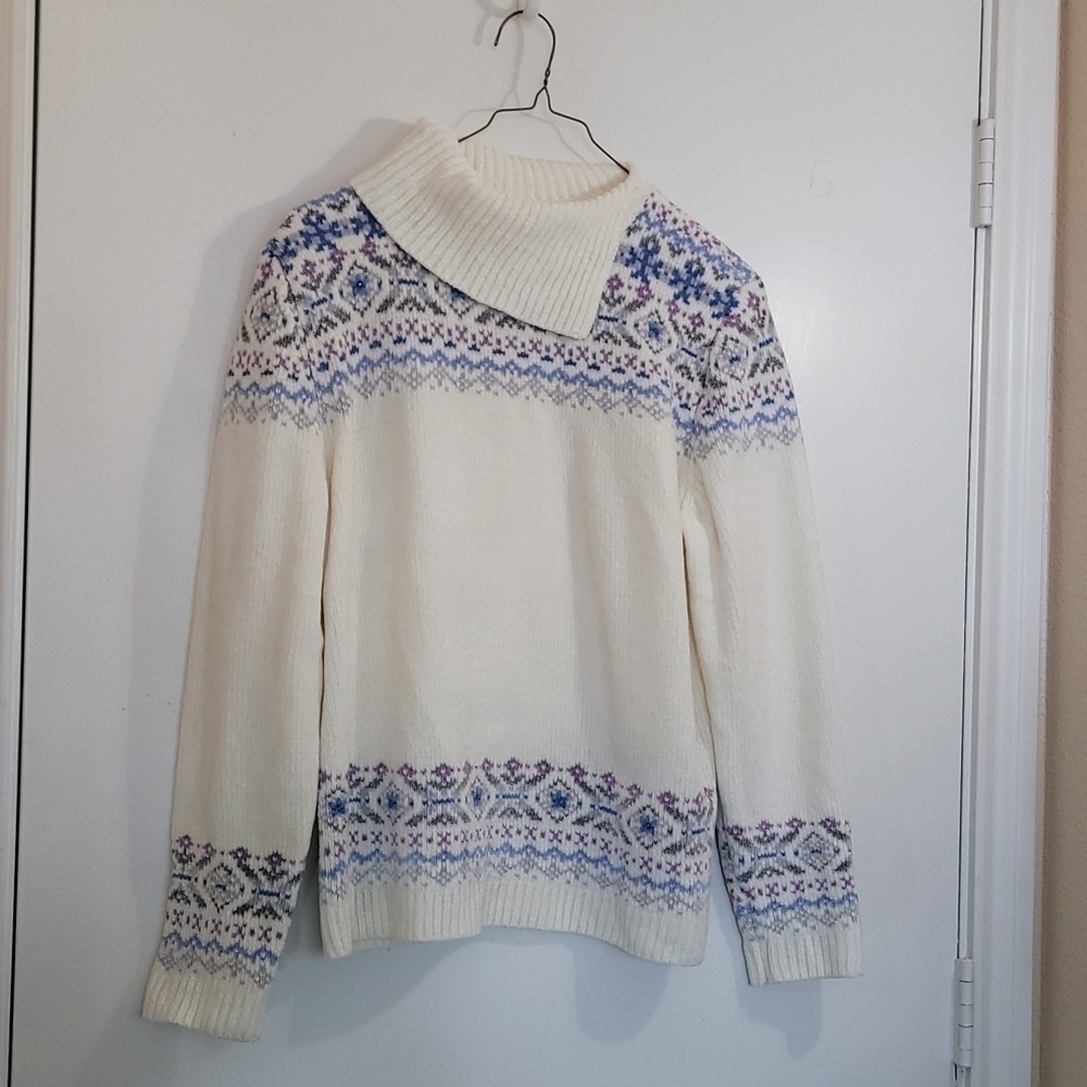 Alfred Dunner Women's Cowl Neck Sweater Size Medium